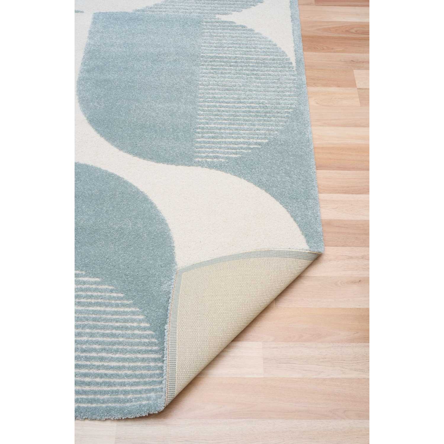 Ex Display - Bentleigh 240 x 340cm Rug - Blue & White | Interior Secrets