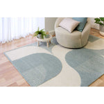Ex Display - Bentleigh 240 x 340cm Rug - Blue & White Rug Mos-Local