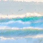 Big Wave, By Richard Podgurski Wall Art Gioia-Local 60x40cm Framed Canvas Gold