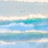 Big Wave, By Richard Podgurski Wall Art Gioia-Local 60x40cm Framed Canvas Gold
