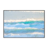 Big Wave, By Richard Podgurski Wall Art Gioia-Local 60x40cm Framed Canvas Black