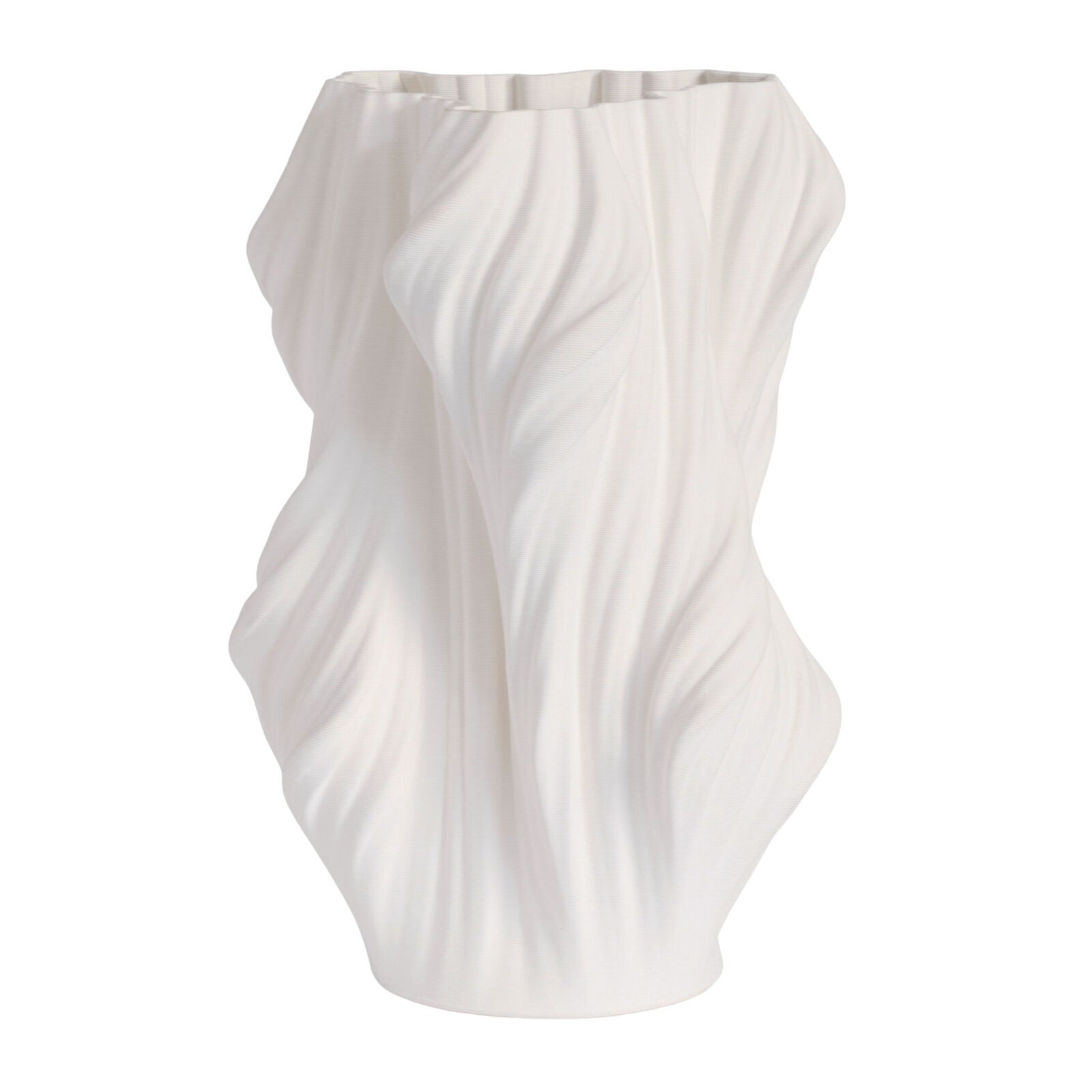 Ex Display - Bilbao 41cm Vase - White Vase Onesix-Local