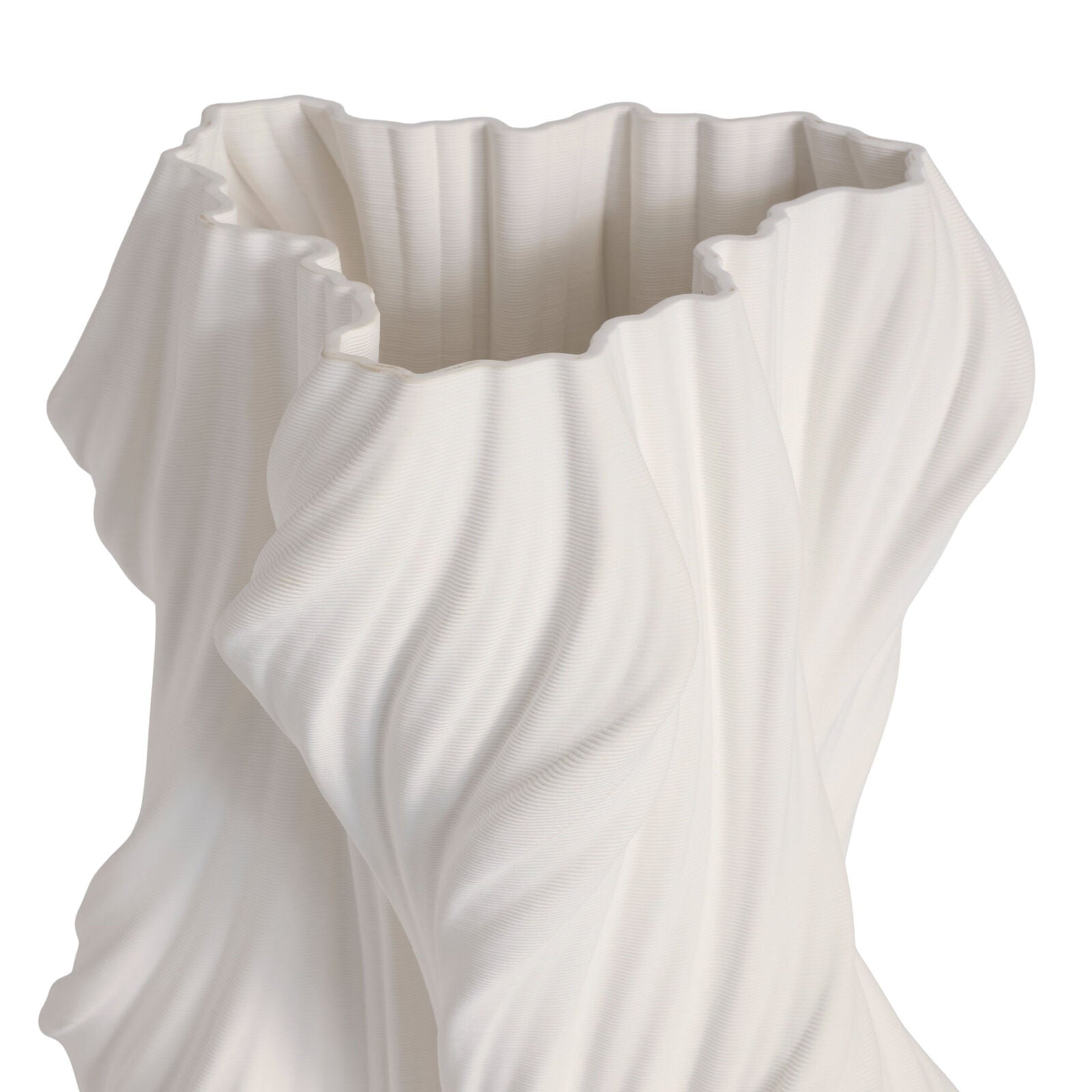 Ex Display - Bilbao 41cm Vase - White Vase Onesix-Local
