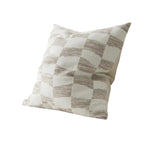 Senso 50cm Woven Cotton Blend Check Cushion Cushion Weave-Local