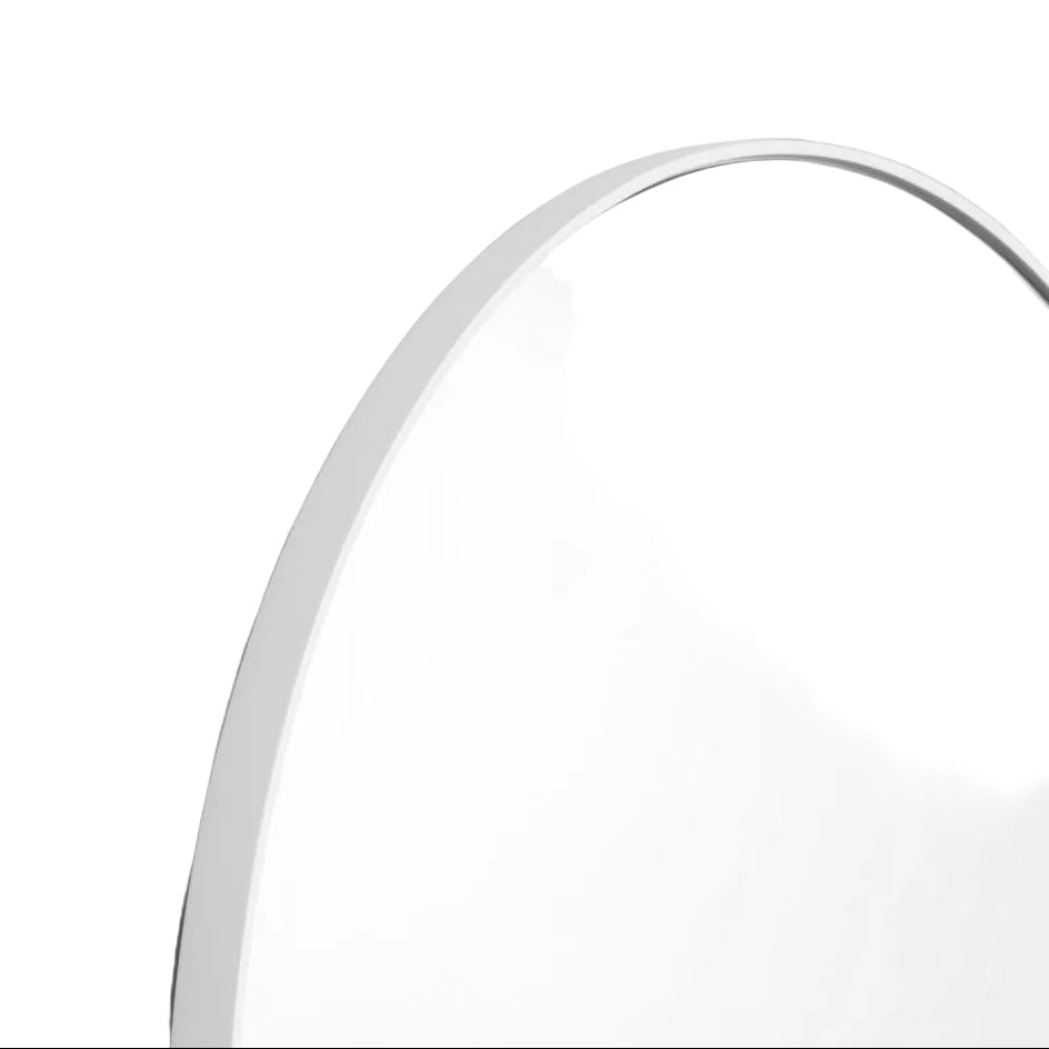 Bjorn 100cm Round Mirror - White Mirror Warran-Local