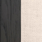 Ex Display - Malene Black Armchair - Linen Armchair Nicki-Core