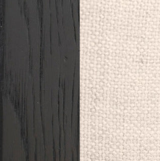 Ex Display - Malene Black Armchair - Linen Armchair Nicki-Core