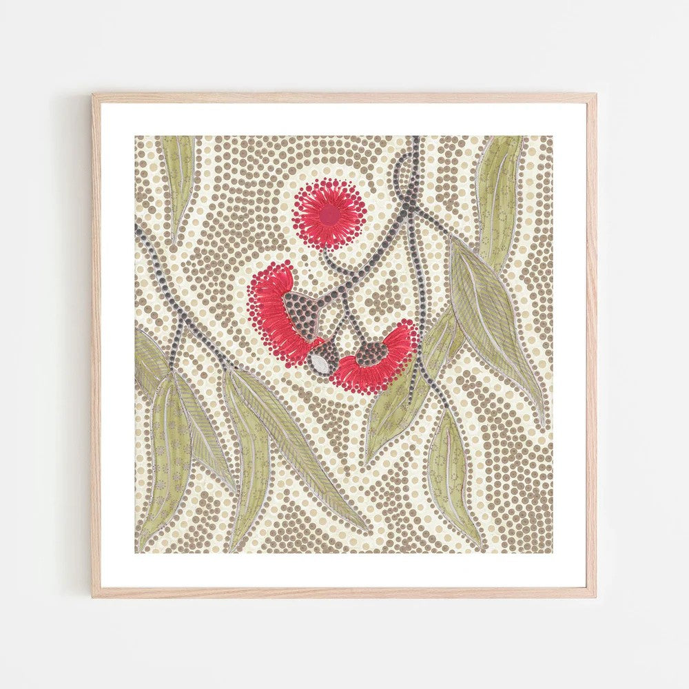 Blooming, By Domica Hill Wall Art Gioia-Local Black Framed Poster 50x50cm