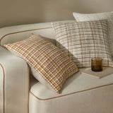 Tripoli 50cm Artisanal Woven Check Cushion Cushion Weave-Local