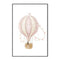 Bunny With Balloon, By At Viv Home Prints Wall Art Gioia-Local 40x60cm Framed Canvas Black