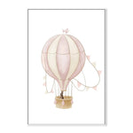 Bunny With Balloon, By At Viv Home Prints Wall Art Gioia-Local 40x60cm Framed Canvas White