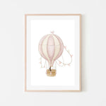 Bunny With Balloon, By At Viv Home Prints Wall Art Gioia-Local 40x60cm Framed Poster Black