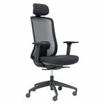 Buro Elan Mesh Ergonomic Office Chair with Headrest - Black Office Chair Buro-Local   
