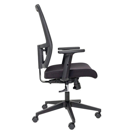 Buro Mantra Ergonomic Office Chair with Arm - Black Office Chair Buro-Local   