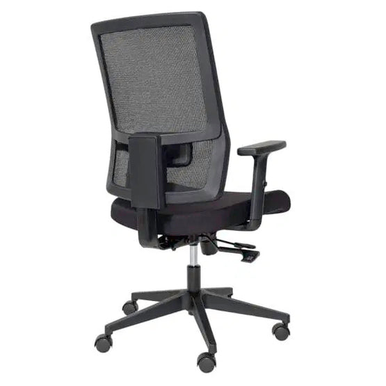 Buro Mantra Ergonomic Office Chair with Arm - Black Office Chair Buro-Local   