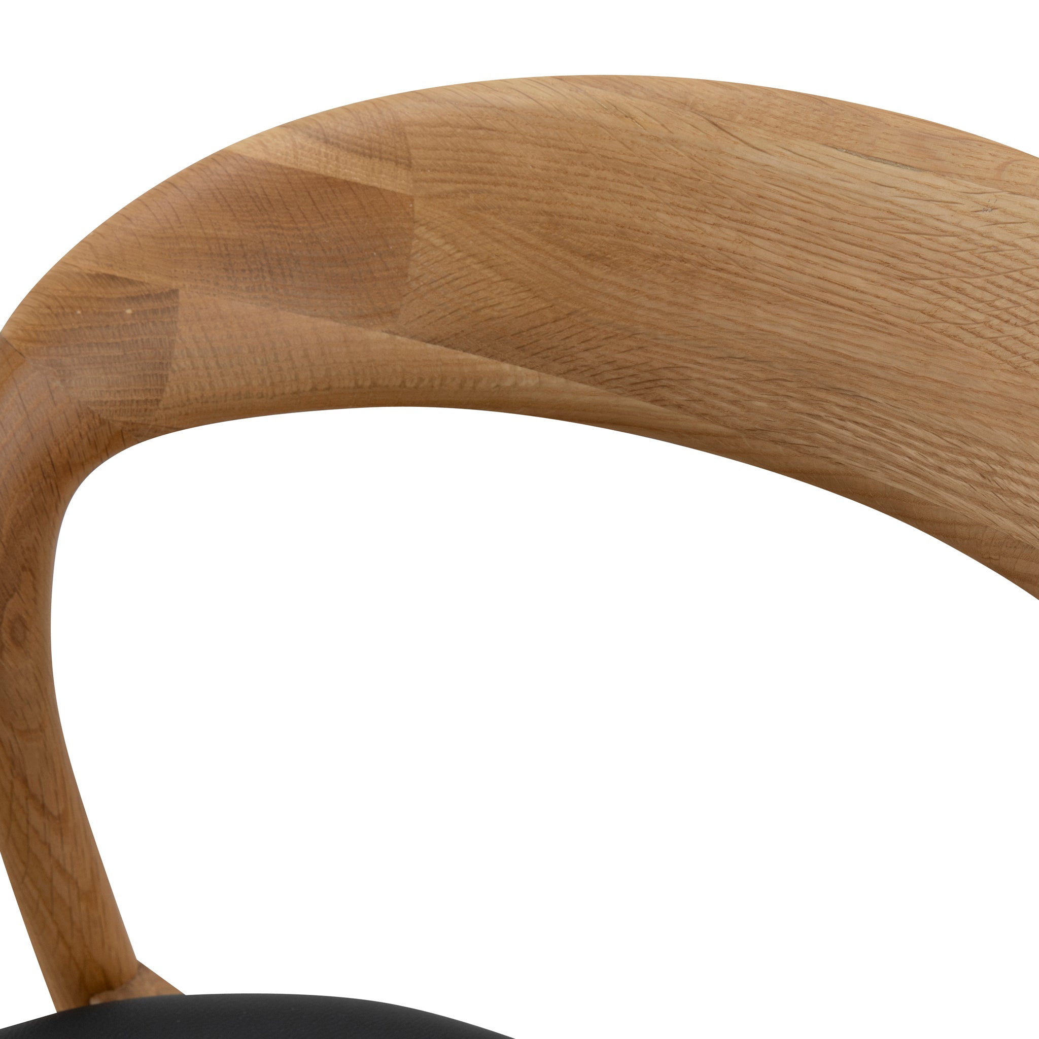 Ex Display - Caspar Natural Dining Chair - Black PU Dining Chair Swady-Core