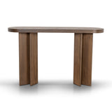 Roshan 1.3m Pill Shape Console Table - Caramel Oak Console Table Valerie-Core