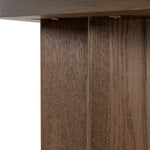 Roshan 1.3m Pill Shape Console Table - Caramel Oak Console Table Valerie-Core