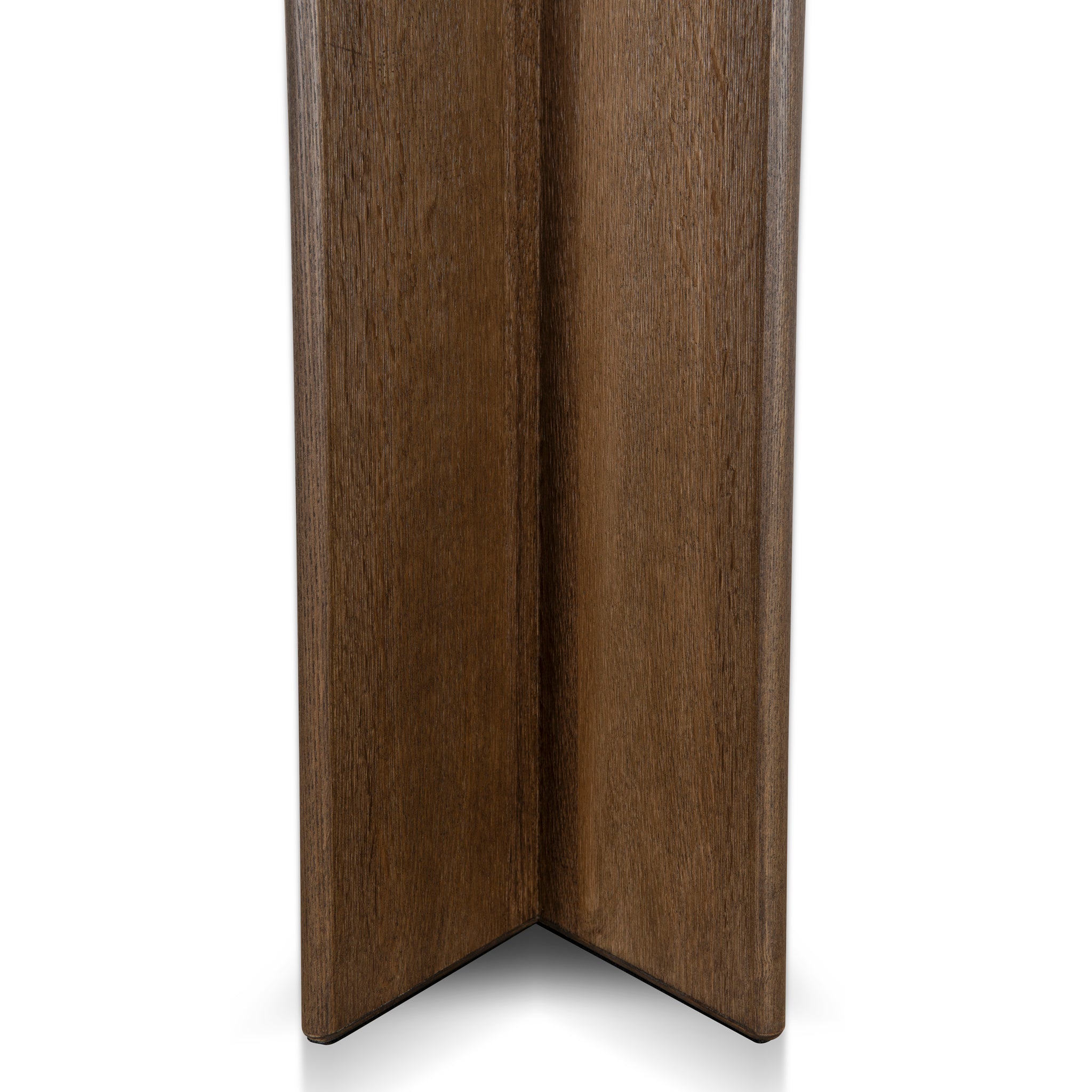 Roshan 1.3m Pill Shape Console Table - Caramel Oak Console Table Valerie-Core