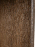 Roshan 1.3m Pill Shape Console Table - Caramel Oak Console Table Valerie-Core