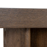 Roshan 1.3m Pill Shape Console Table - Caramel Oak Console Table Valerie-Core