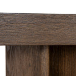 Ex Display - Roshan 1.3m Pill Shape Console Table - Caramel Oak Console Table Valerie-Core