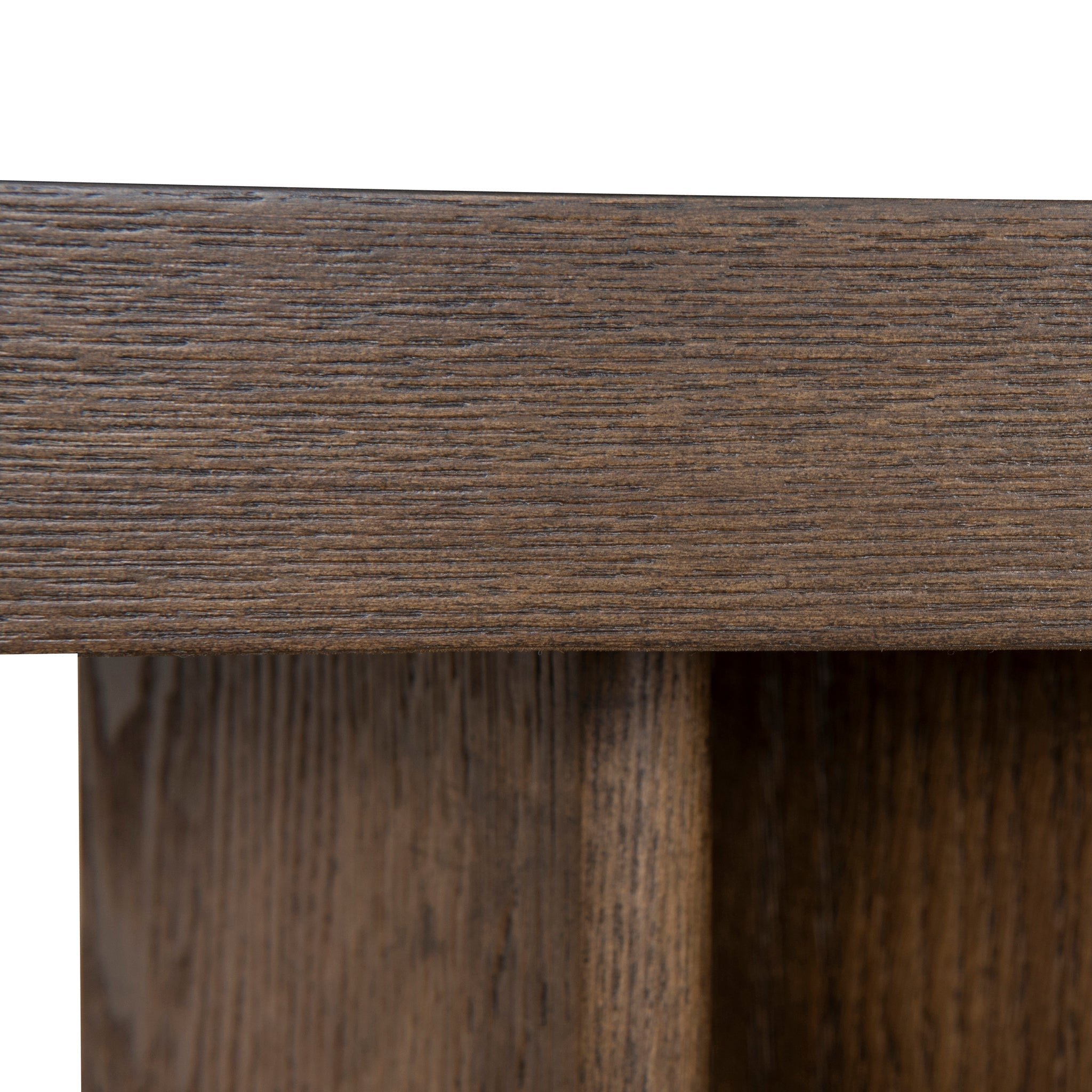 Ex Display - Roshan 1.3m Pill Shape Console Table - Caramel Oak Console Table Valerie-Core