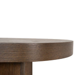 Ex Display - Roshan 1.3m Pill Shape Console Table - Caramel Oak Console Table Valerie-Core
