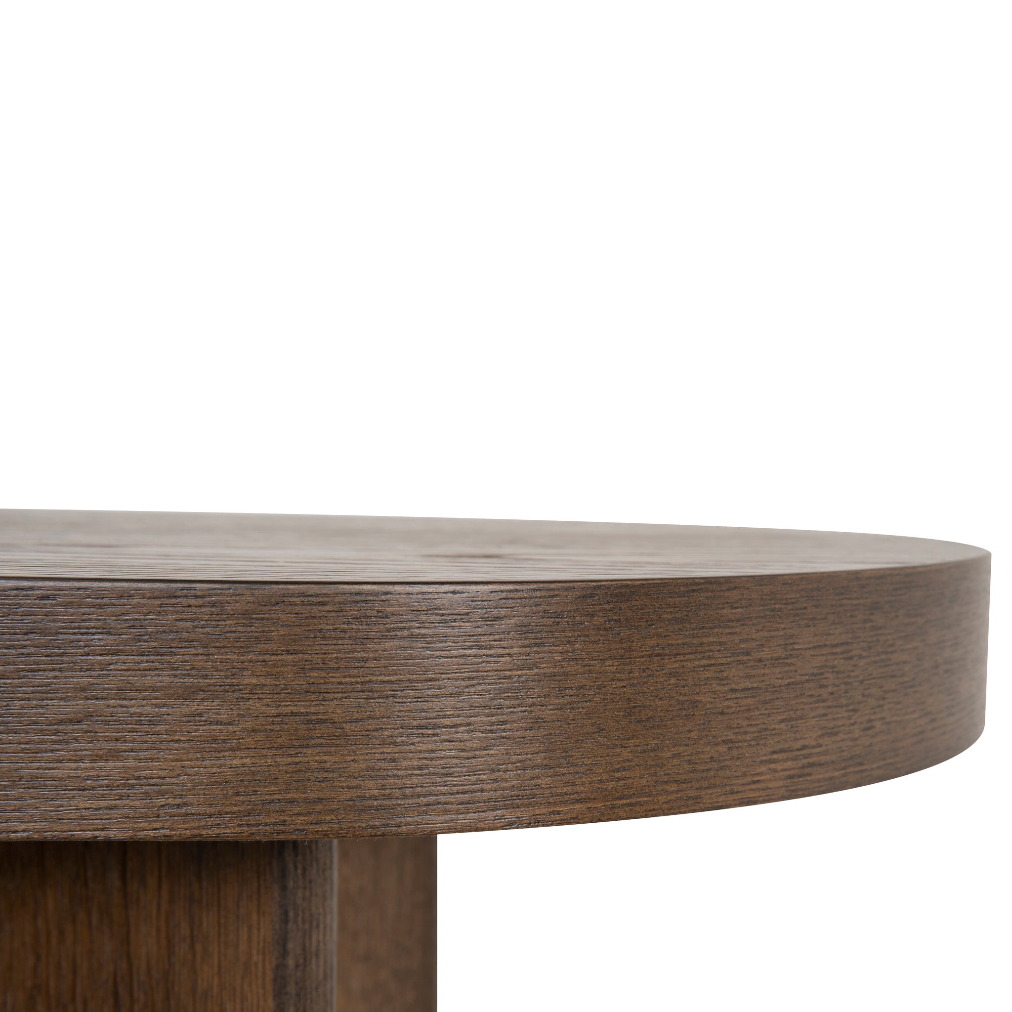 Ex Display - Roshan 1.3m Pill Shape Console Table - Caramel Oak Console Table Valerie-Core