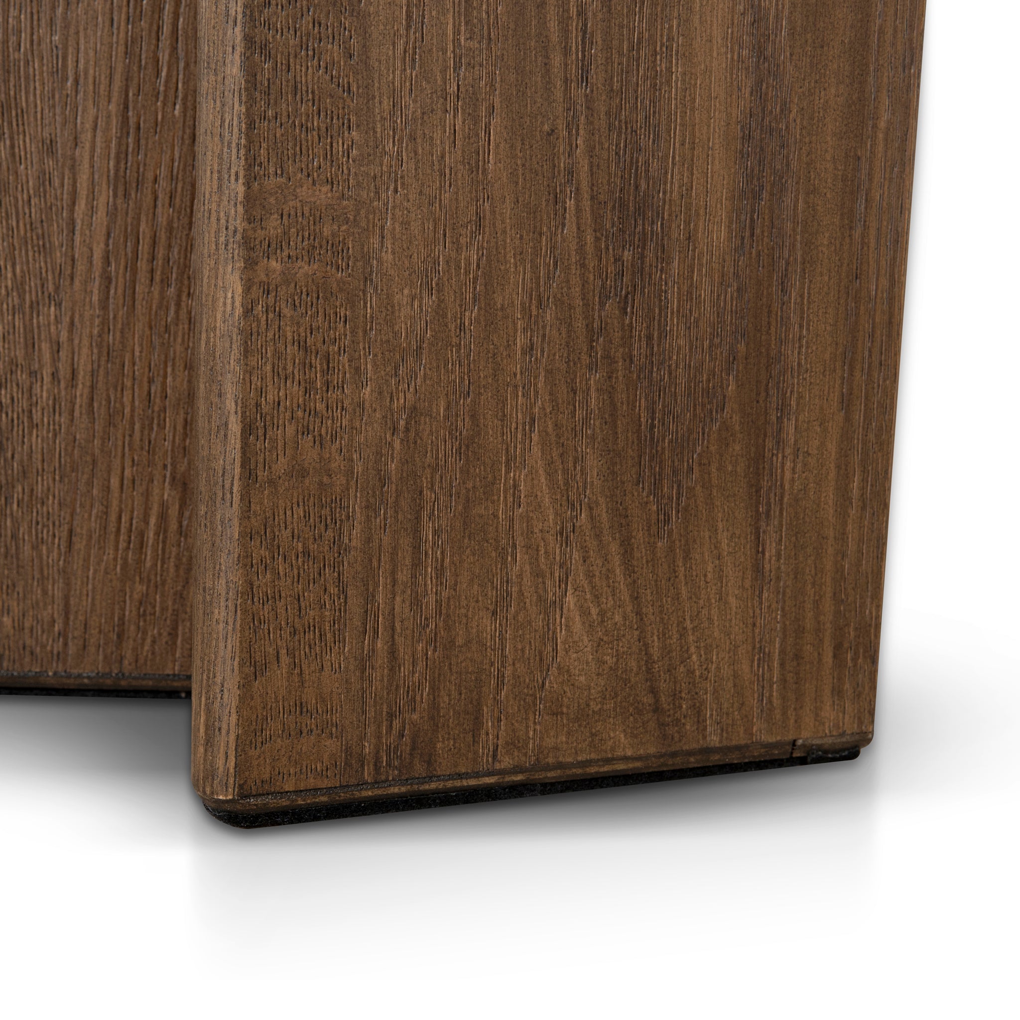 Roshan 1.3m Pill Shape Console Table - Caramel Oak Console Table Valerie-Core