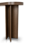 Roshan 1.3m Pill Shape Console Table - Caramel Oak Console Table Valerie-Core