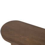 Roshan 1.3m Pill Shape Console Table - Caramel Oak Console Table Valerie-Core
