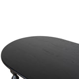 Primrose 1.4m Oval Coffee Table - Black Coffee Table Nicki-Core