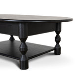 Primrose 1.4m Oval Coffee Table - Black Coffee Table Nicki-Core