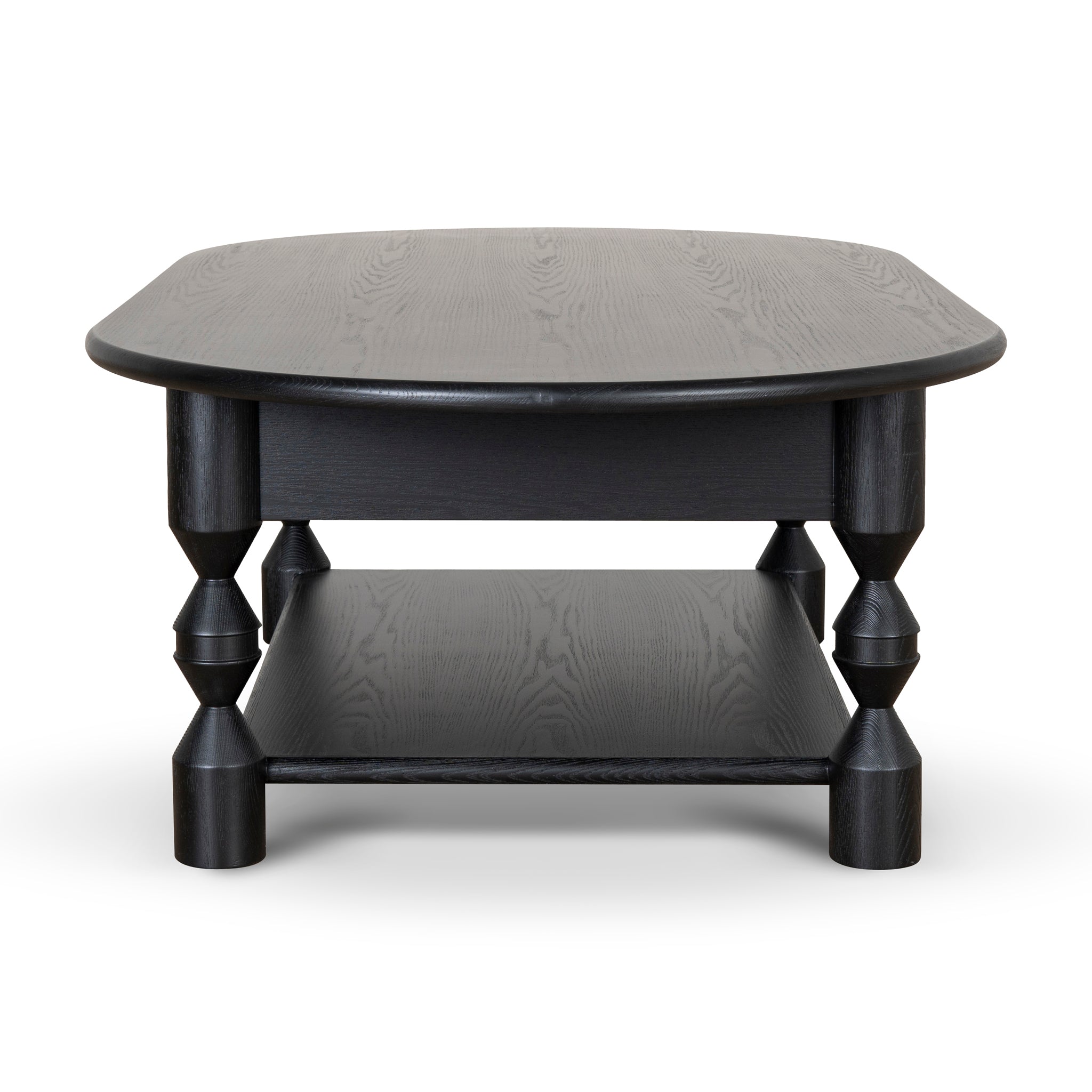 Primrose 1.4m Oval Coffee Table - Black Coffee Table Nicki-Core