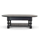Primrose 1.4m Oval Coffee Table - Black Coffee Table Nicki-Core