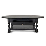 Primrose 1.4m Oval Coffee Table - Black Coffee Table Nicki-Core