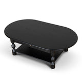 Primrose 1.4m Oval Coffee Table - Black Coffee Table Nicki-Core
