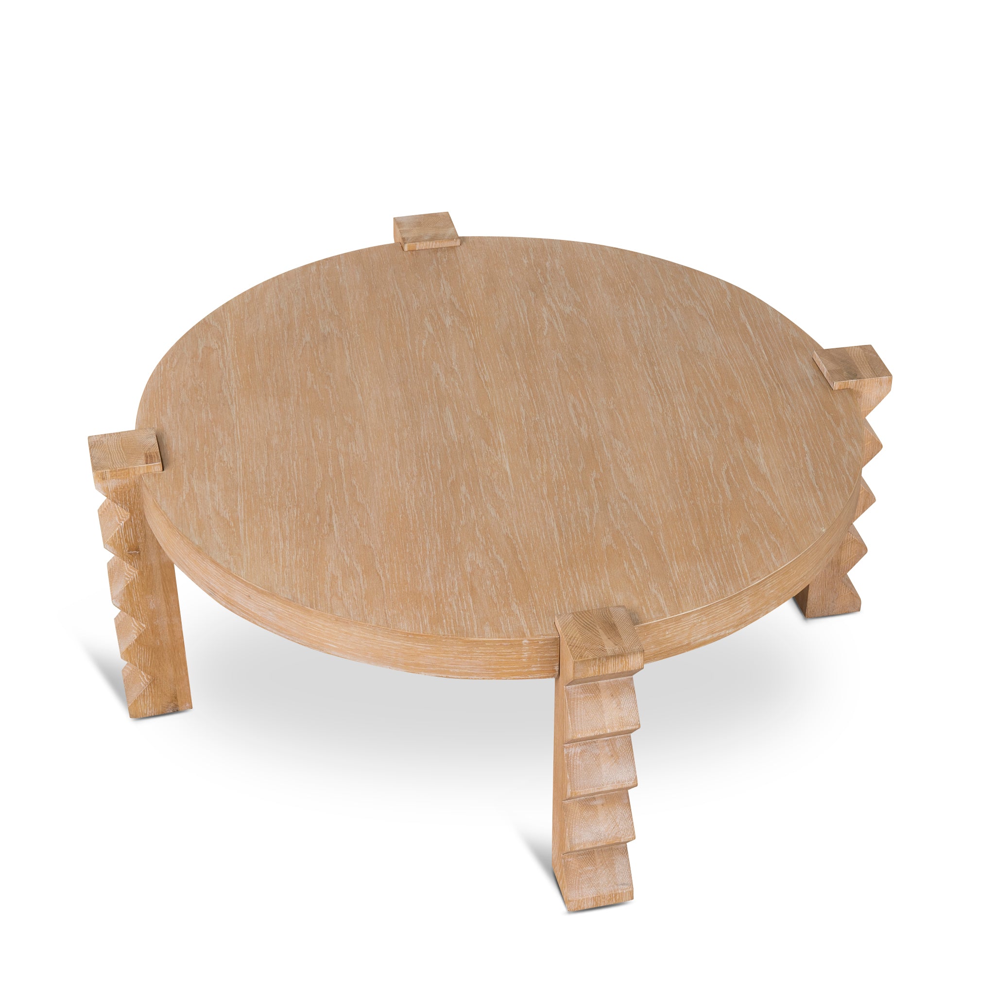 Maria 100cm Round Coffee Table - Natural Coffee Table Nicki-Core   
