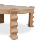 Maria 100cm Round Coffee Table - Natural Coffee Table Nicki-Core   