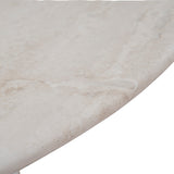 Zafar Nested Travertine Coffee Table - White Coffee Table Dwood-Core
