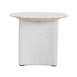 Zafar Nested Travertine Coffee Table - White Coffee Table Dwood-Core