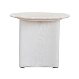 Zafar Nested Travertine Coffee Table - White Coffee Table Dwood-Core