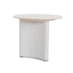 Zafar Nested Travertine Coffee Table - White Coffee Table Dwood-Core