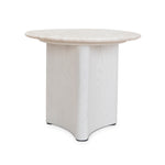 Zafar Nested Travertine Coffee Table - White Coffee Table Dwood-Core