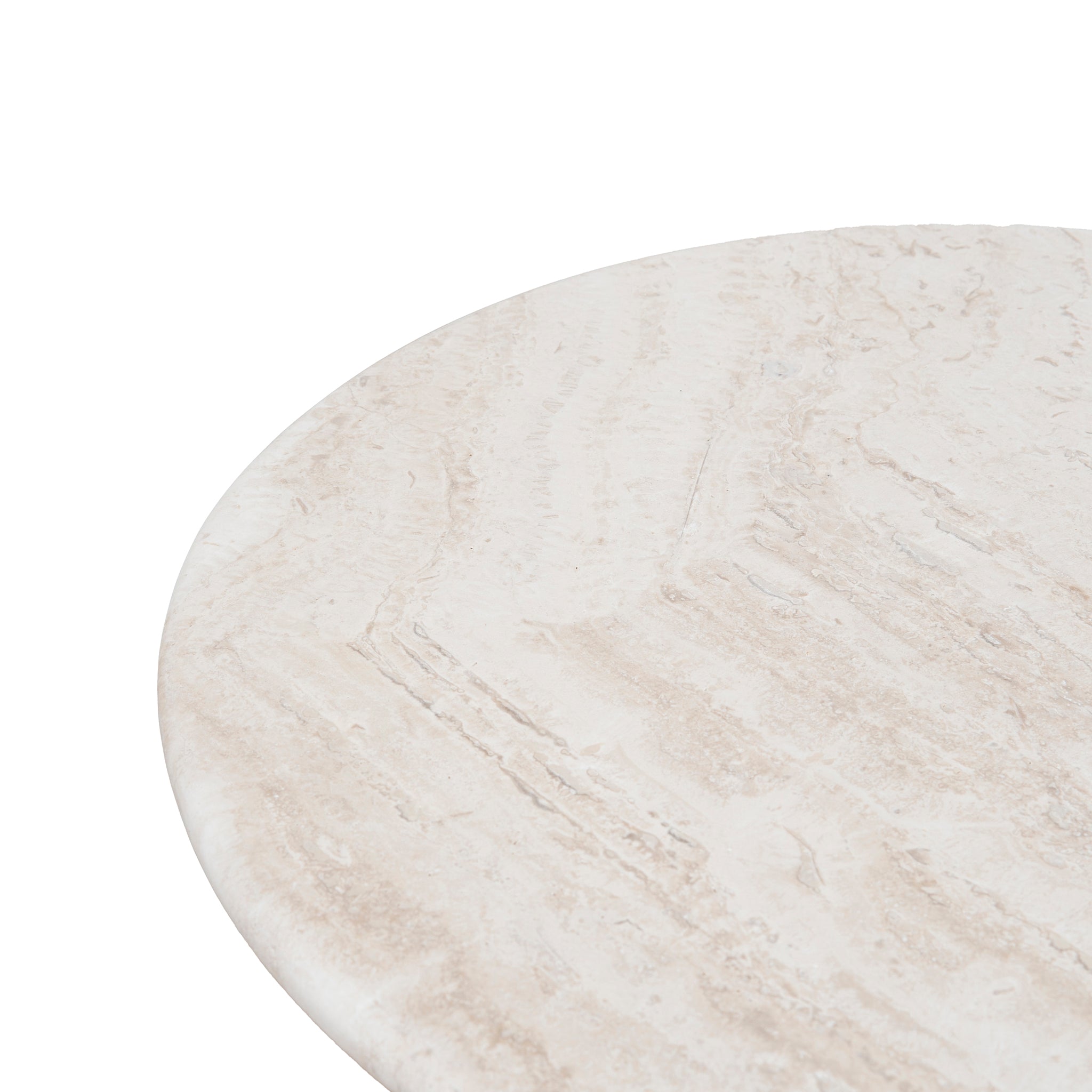 Zafar Nested Travertine Coffee Table - White Coffee Table Dwood-Core