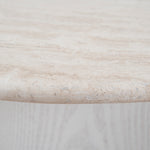 Zafar Nested Travertine Coffee Table - White Coffee Table Dwood-Core