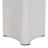 Zafar Nested Travertine Coffee Table - White