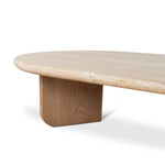 Kalin 1.2m Oval Travertine Coffee Table - Natural Coffee Table Nicki-Core   