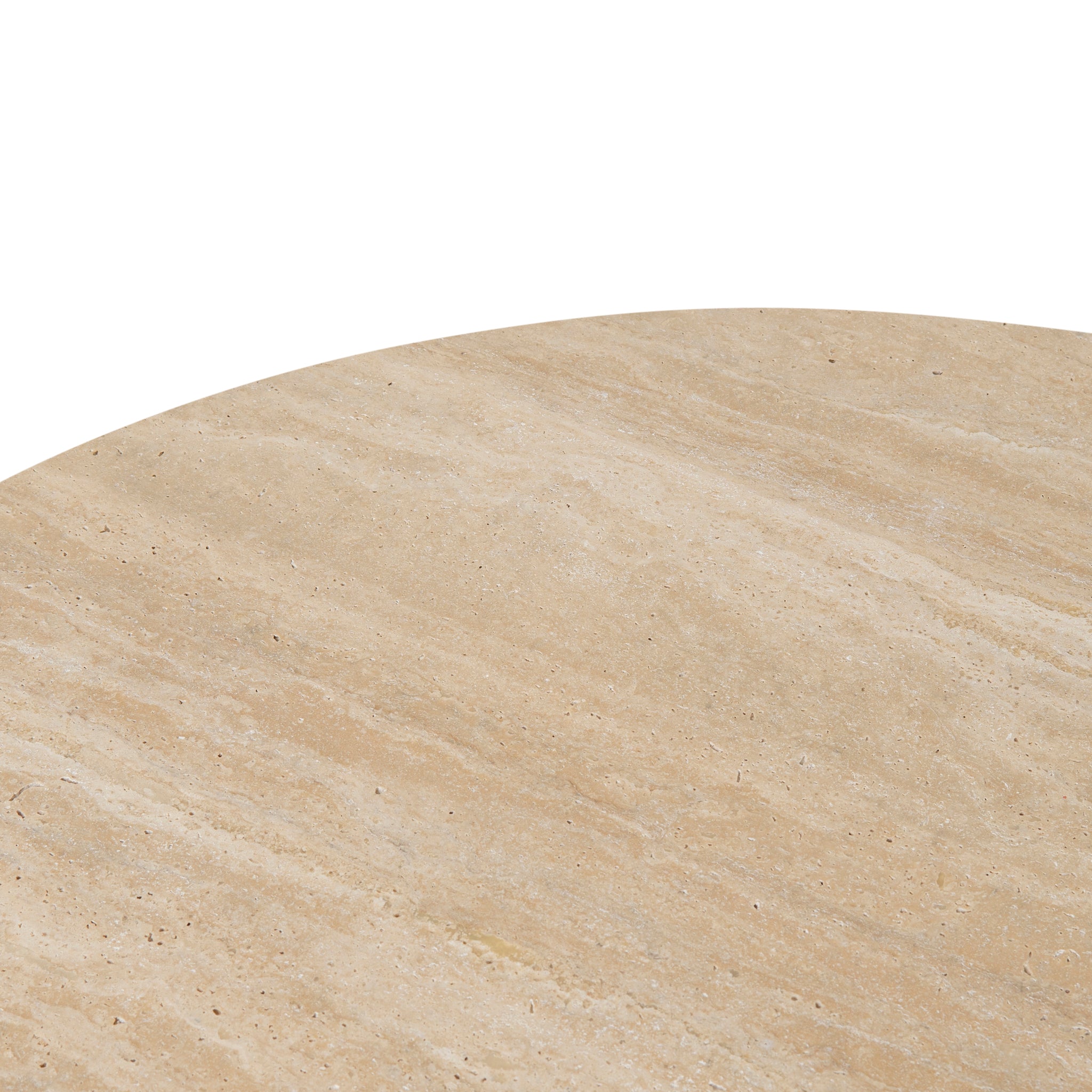Kalin 1.2m Oval Travertine Coffee Table - Natural Coffee Table Nicki-Core   
